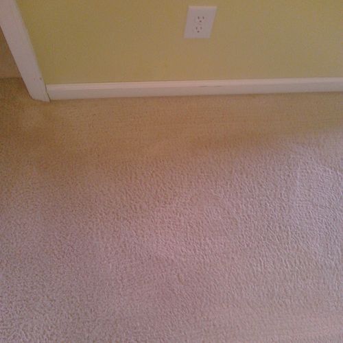 Carpets after dry cleaning