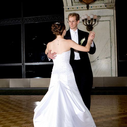 First dance at the Cultural Center in Chicago.
