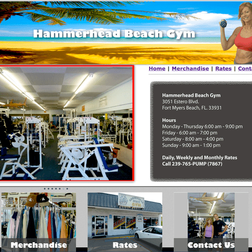 Hammerhead Beach Gym - Website Design