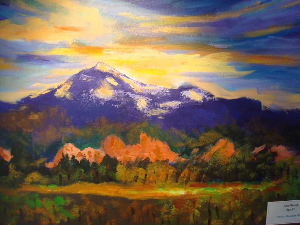 "Rocky Mountain Glory" This student has been takin