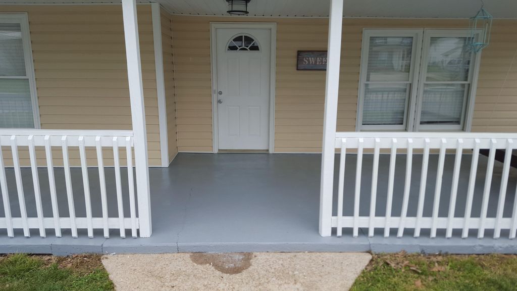 repaint railing and pad after #1
