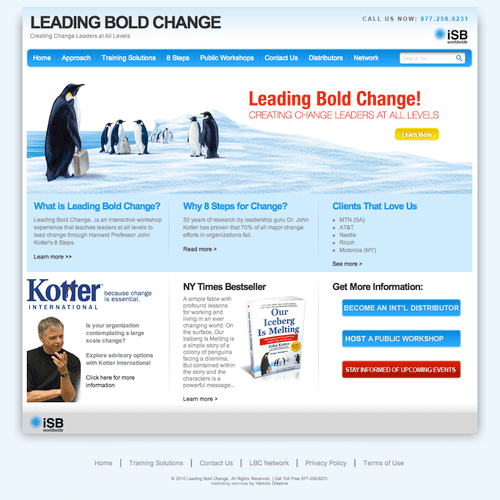 Leading Bold Change - Website design and developme