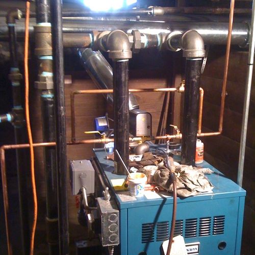 gas fired steam boiler conversion from oil
