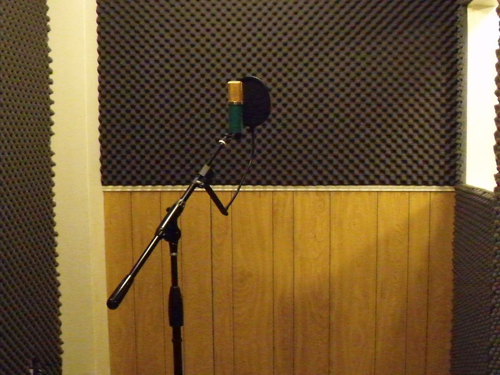 Use our Vocal booth for High Quality Recording.