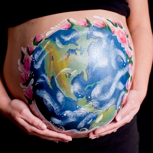 Completed Belly painting