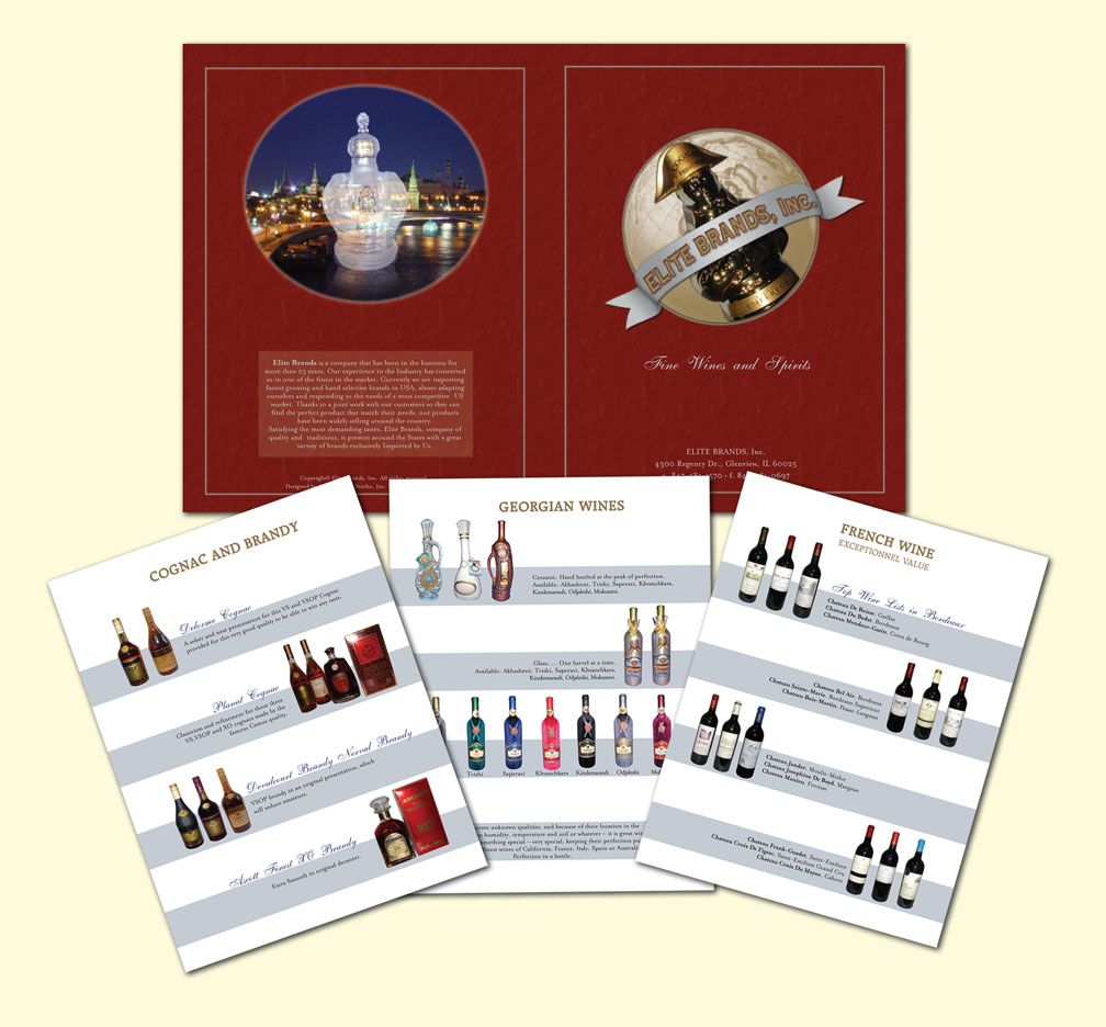 Custom made catalog for the trade show.