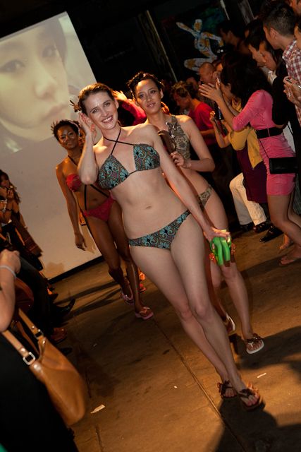 Mike Millis produced a women's swimwear runway sho