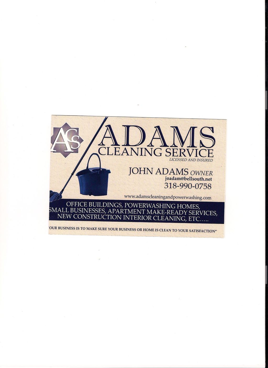 Adams Cleaning Service
