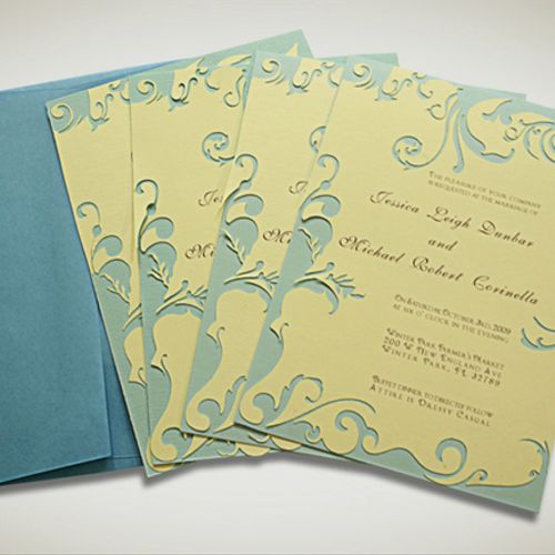 Wedding Invitations
Client: Corinella/Dunbar famil