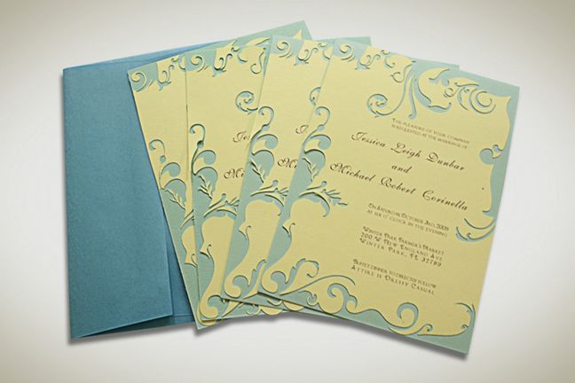Wedding Invitations
Client: Corinella/Dunbar famil