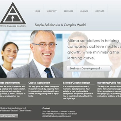 Website Design & Development for Altima Business S