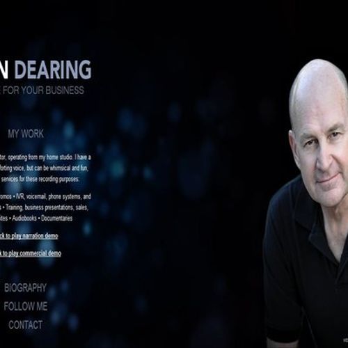 John Dearing is a voice actor who wanted an impact