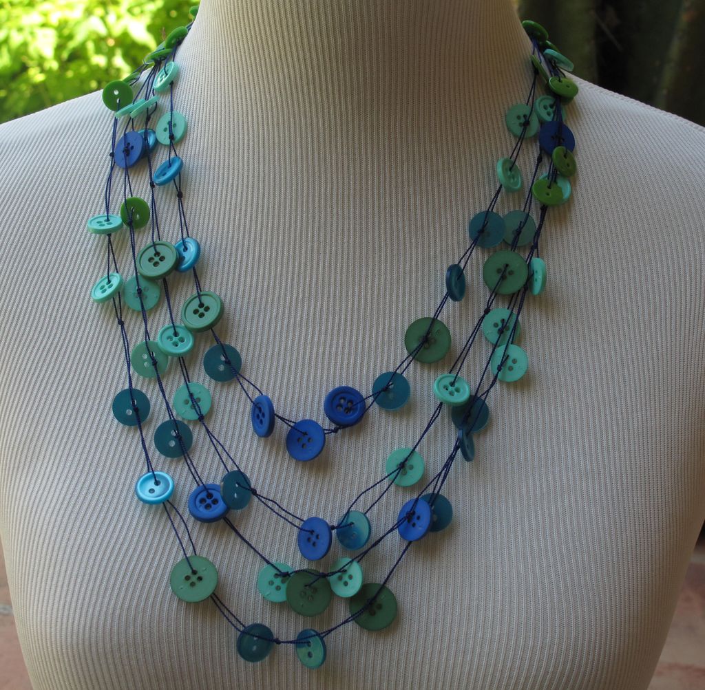 Button Necklace