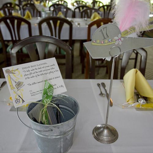Little details; like table numbers and napkins can