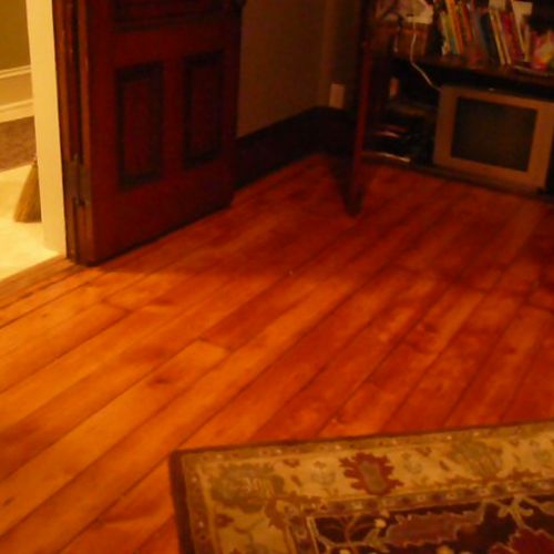 old pine floors refinished