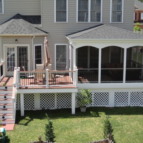 Deck installed in South Riding, VA