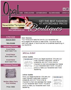 Newsletter Template Design