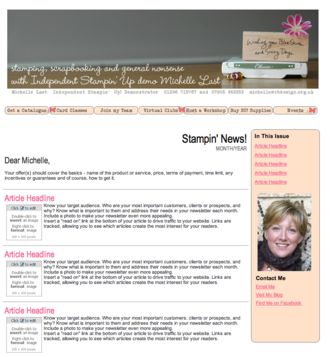 Newsletter Template Design