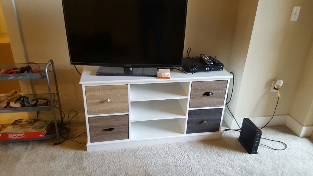 After 4 door tv stand.