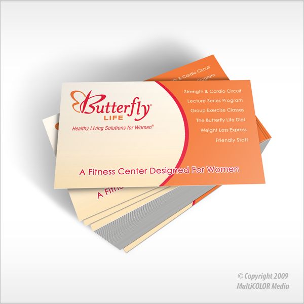 Butterfly Life Business Card Design - Copyright Mu