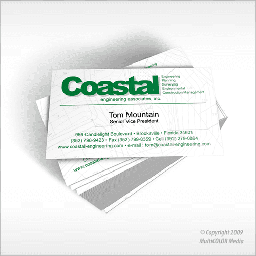 Coastal Engineering Business Card Design - Copyrig