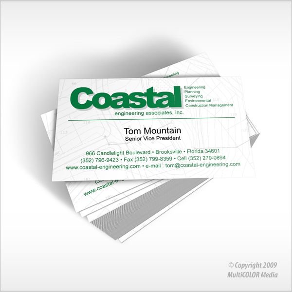 Coastal Engineering Business Card Design - Copyrig