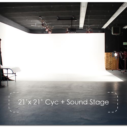 Our lighting studio and sound stage.