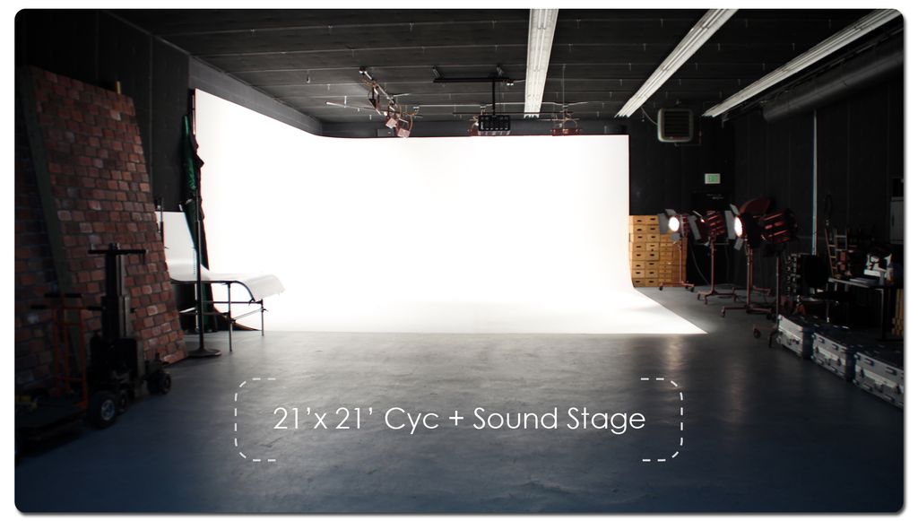 Our lighting studio and sound stage.