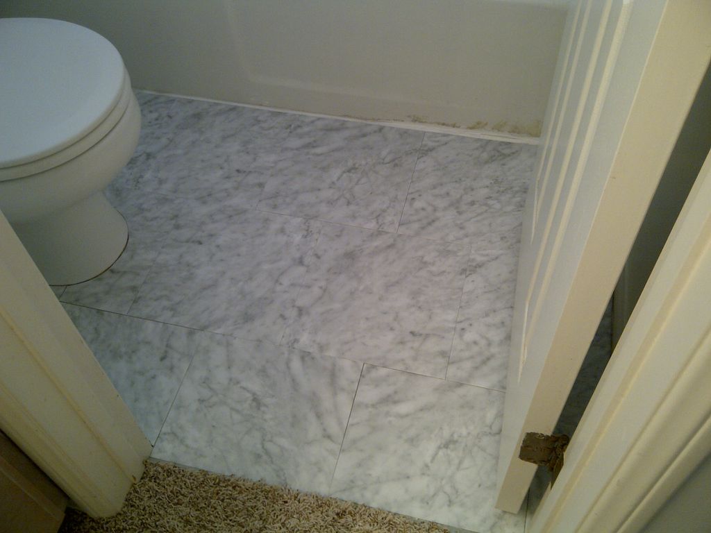 Bathroom floor - after
