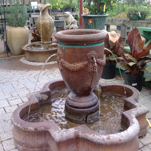 We have a great selection of fountains -- both abo