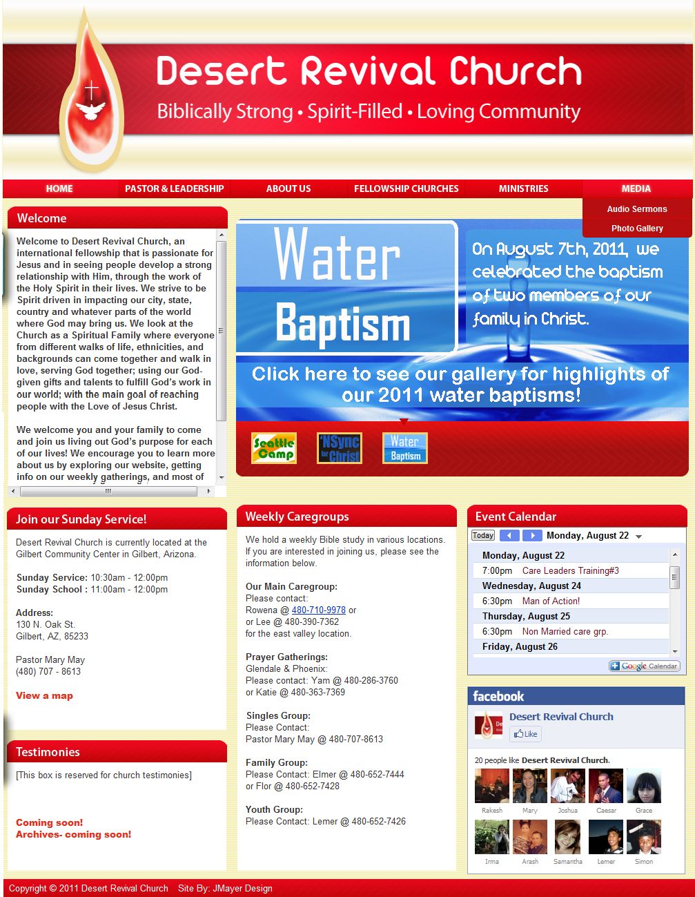 Desert Revival Church website. I used Adobe Illust