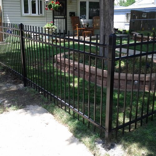 48" ornamental iron fencing