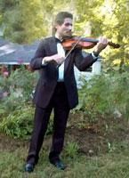 Ruben playing solo for a wedding