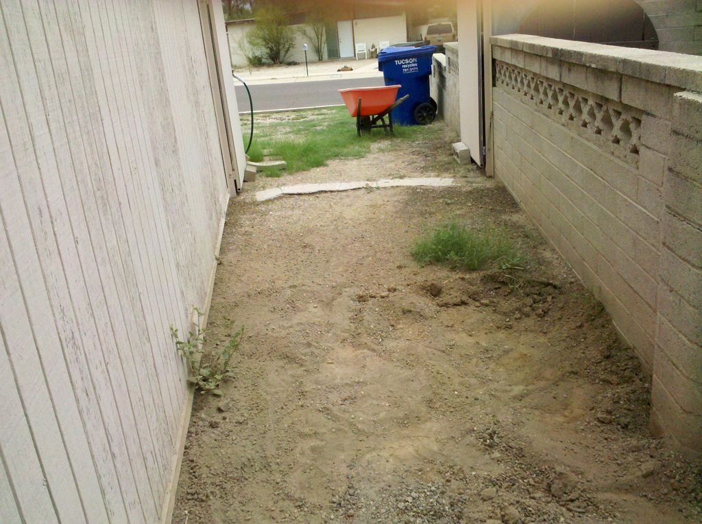 Walkway before