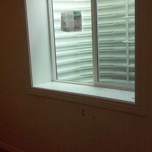 Completed egress window.
