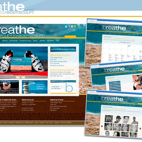 BREATHE - website design and custom programming th