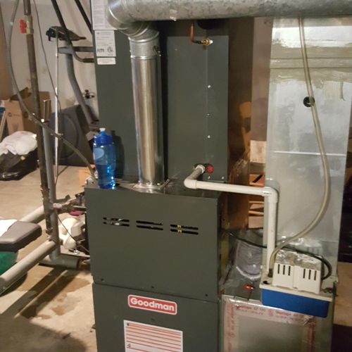 gas furnace and central air conditioning(after rep