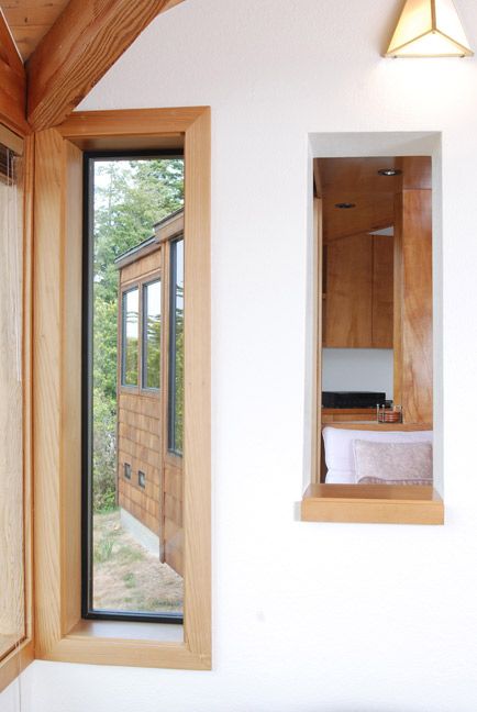 A Zen view from the living room back toward the ou