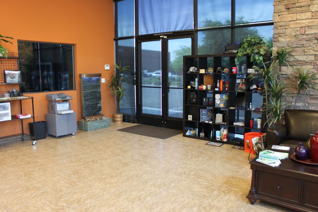 lobby looking out
