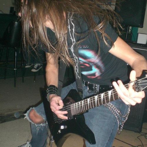 When I had long hair and played metal gigs.