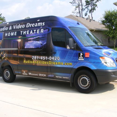 Audio and Video Dreams Sprinter Van.
powered by Me