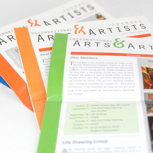 International Arts & Artists newsletter.