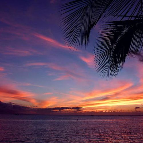 Kick back on the beach and enjoy a stunning sunset