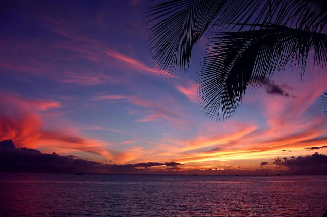 Kick back on the beach and enjoy a stunning sunset