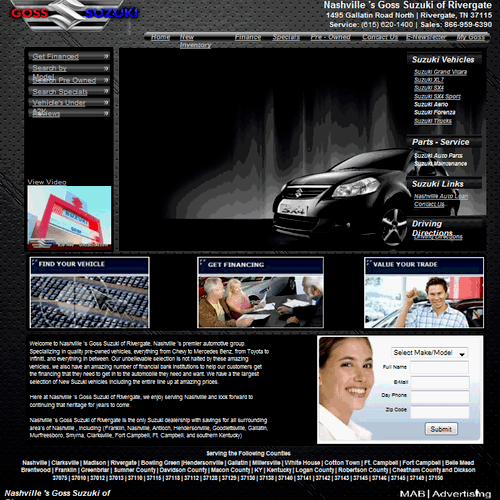 Automotive Website, Motor Mile, Nashville