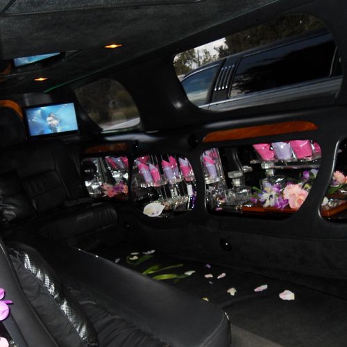 Luxury 10 Passenger Black Limousine Pink Just Marr