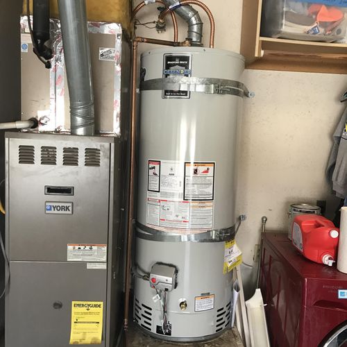 New 50 gal water heater