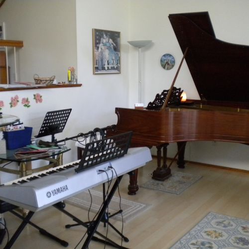 Fully equipped for learning piano, voice, singing 