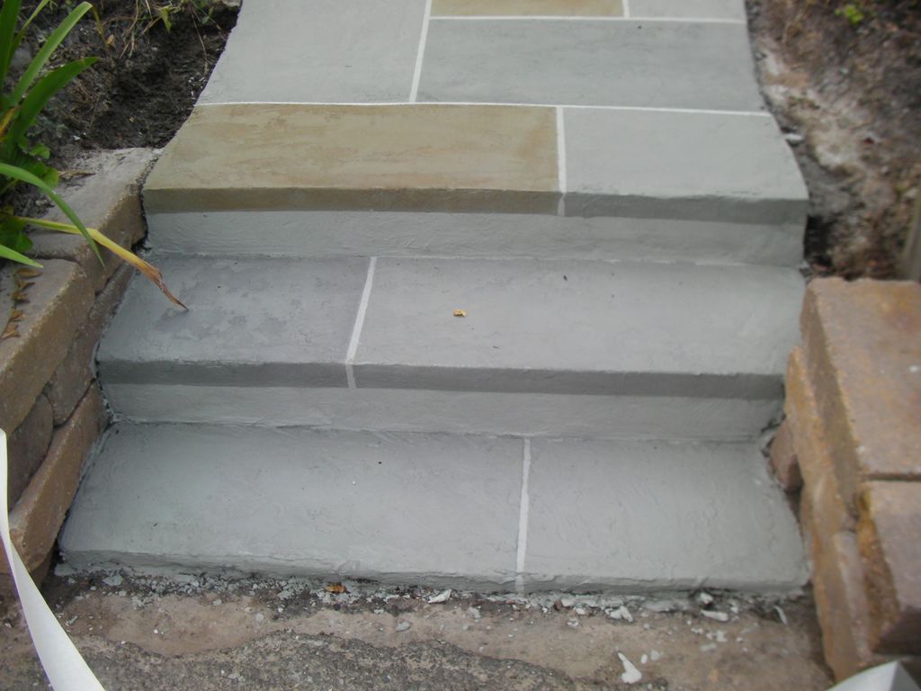 Blue Stone concrete overly over existing concrete