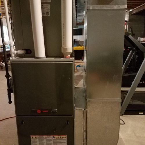 Recently installed furnace in Brecksville 